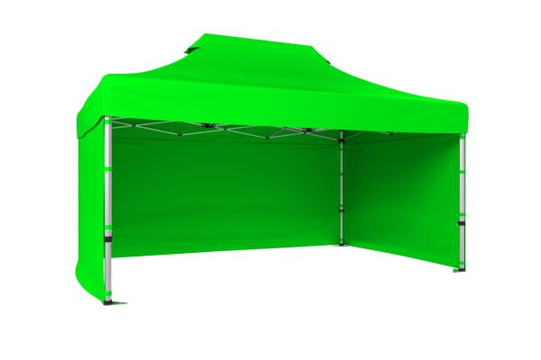 CLK 3x4,5 52mm Kalın Alüminyum Katlanabilir Tente Gazebo Çadır 3 Kenar Kapalı