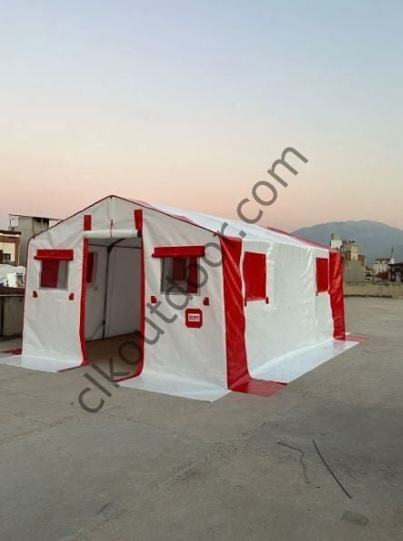 CLK 4x4 Metre Depo Şantiye Yemekhane Çadırı Galvaniz Borulu Kamelya