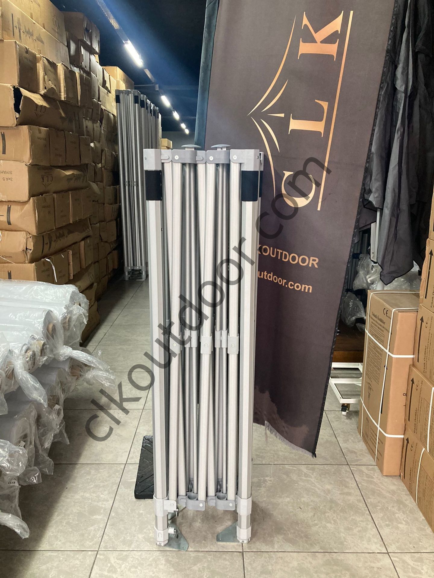 CLK 3x4.5 mt 52 mm Kalın Alüminyum Karavan Çadırı Kış Bahçesi Portatif Katlanabilir Tente