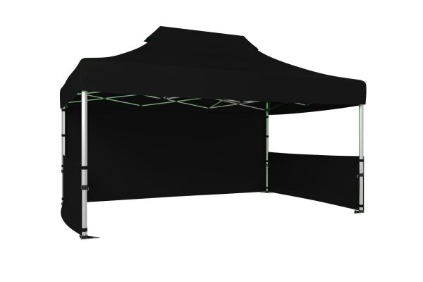CLK 3x4,5 40mm Alüminyum Katlanabilir Tente Gazebo Çadır 3 Kenar Kapalı 2 Yarım Duvar